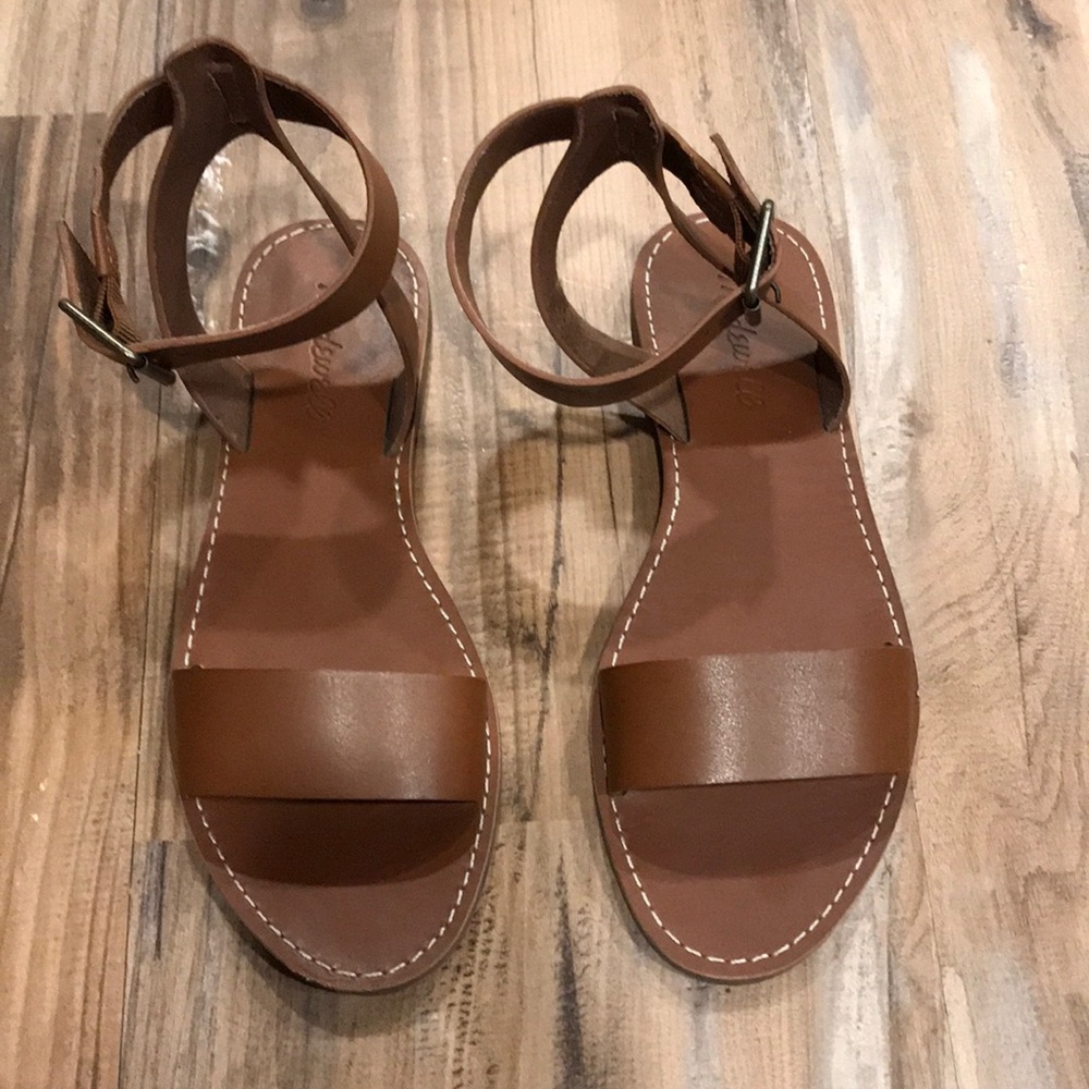 Madewell Brown Leather Sandals  Size 7